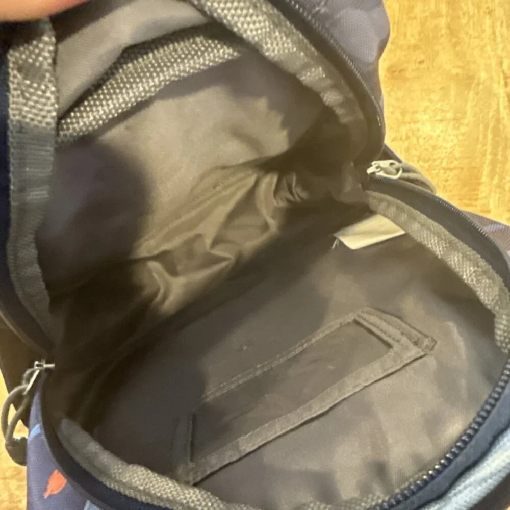 Pottery Barn  Backpack Sharks No Monogram Mini Toddler Blue Preschool Blue